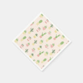 Cute Cactus Pattern Servet (Hoek)