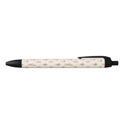 Cute Cactus Pattern Zwarte Inkt Pen (Bovenkant)