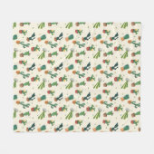 Cute Cactus Print Blanket Fleece Deken (Voorkant (Horizontaal))