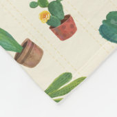 Cute Cactus Print Blanket Fleece Deken (Hoek)
