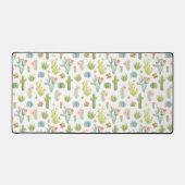 Cute Cactus Standing Pattern Bureaumat (Voorkant)