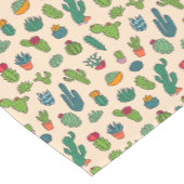 Cute Cactus Standing Pattern Korte Tafelloper (Hoek)