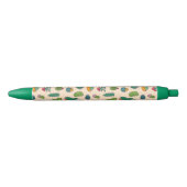 Cute Cactus Standing Pattern Zwarte Inkt Pen (Voorkant)