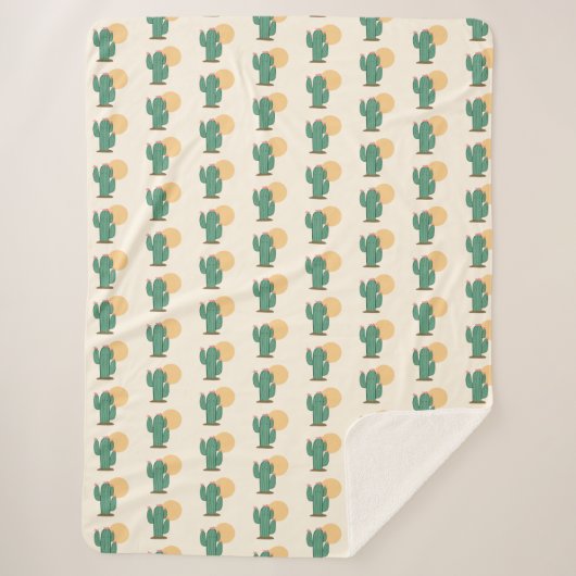 Cute Cactus Thème Couverture Sud-Ouest Décor (Devant)