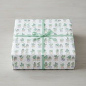 Cute Cactus Wrapping Paper Cadeaupapier