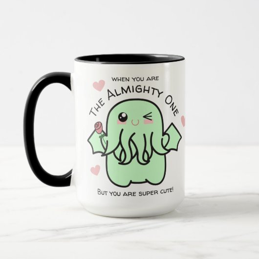 Cute café Cthulhu Mug (Gauche)