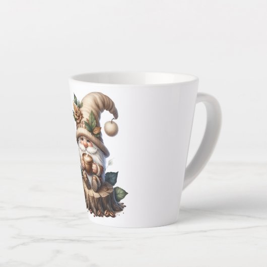 Cute café Gnome Latte Mug (Angle droit)