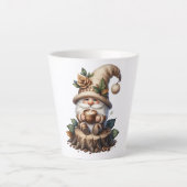 Cute café Gnome Latte Mug (Devant)