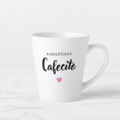 Cute Cafecito Latte Mug Personnalisé (Droite)