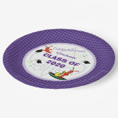 Cute Cajun Crawfish Paars Afstuderen Papieren Bordje (Gekanteld)