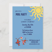 Cute Cajun Crawfish Pool Kaart (Achterkant)