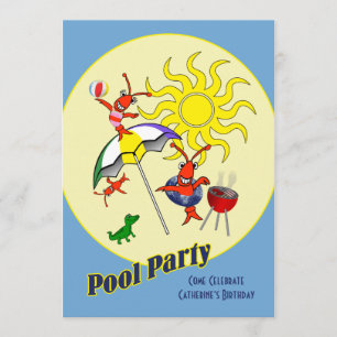 Cute Cajun Crawfish Pool Kaart