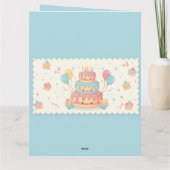 Cute Cake and Cupcakes Kaart (Achterkant)