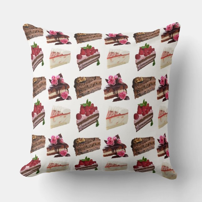 Cute Cake Lovers Desserts Pattern Kussen (Voorkant)