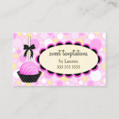 Cute Cake Poppen Baking Visitekaartje (Voorkant)