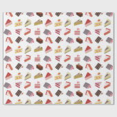 Cute Cake Variety Pattern Cadeaupapier (Vlak)