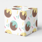 Cute Cakepop Balls First Birthday Frosting Bedankdoosjes (Achterkant)