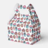 Cute Cakes and Desserts Pattern Bedankdoosjes (Voorkant Zijde)