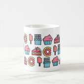 Cute Cakes and Desserts Pattern Koffiemok (Center)