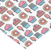 Cute Cakes and Desserts Pattern Korte Tafelloper (Hoek)