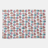 Cute Cakes and Desserts Pattern Theedoek (Horizontaal)