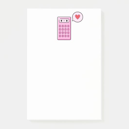 Cute Calculator Post-it® Notes (Voorkant)