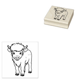 Cute Calf Rubberstempel