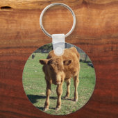 Cute Calf-Sleutelhanger Sleutelhanger (Voorkant)