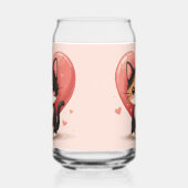 Cute Calico Cat Heart Kawaii Valentine's Art (Gauche)