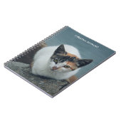 Cute Calico Cat Personalized Notitieboek (Linkerzijde)