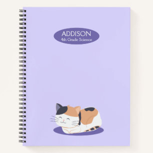 Cute Calico Cat Spiral Notitieboek
