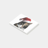 Cute Calico Cat Wearing Santa Hat Post-it® Notes (Schuin)