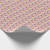 Cute Calico Cat Wrapping Paper Cadeaupapier (Hoek)