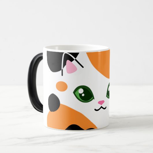 Cute Calico Chat Mug (Devant gauche)