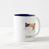 Cute Calico Chat Mug personnalisée (Devant droit)