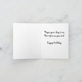 Cute Calico Chat, Purrfect Carte Anniversaire (Intérieur)