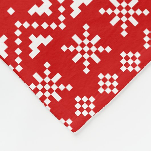 Cute California Kerstfeestay Pattern Xmas Fleece Deken (Hoek)