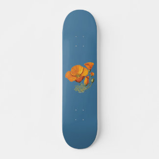 Cute California Poppy Flower  Skateboard