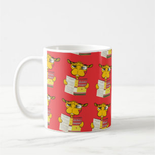 Cute Camel Reading a Book (Adult) Coffee Mok