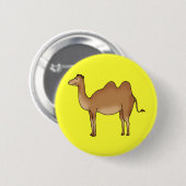 Cute camel ronde button 5,7 cm (Voorkant /achterkant)