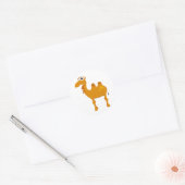 Cute camel ronde sticker (Envelop)