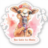 Cute Camel Sticker (Voorkant)