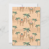 Cute Camel Woestijn Ze Baby Shower Bingo Gamekaart Kaart (Achterkant)