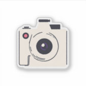 Cute Camera Sticker (Voorkant)