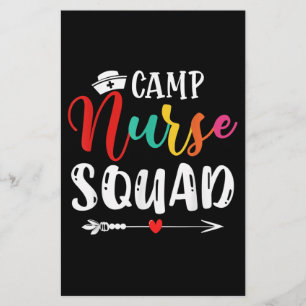 Cute Camp Nurse Squad Funny Neurses Matching Briefpapier