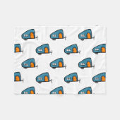 Cute Camper Fleece Deken (Voorkant (Horizontaal))