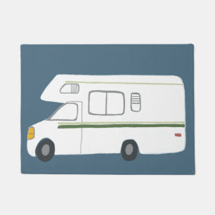 Cute Camper Motorhome Art Deurmat