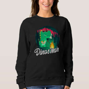 Cute Camping Dinosmore Campfire Smore Marshmallow Trui