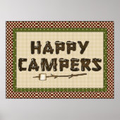 Cute Camping Poster (Voorkant)
