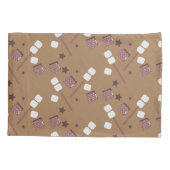 Cute Camping Smores Pattern  Kussensloop (Achterkant)